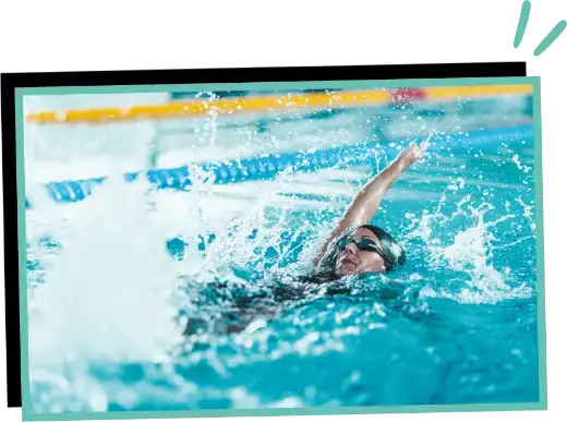 Picture of a swimmer in a swimming pool