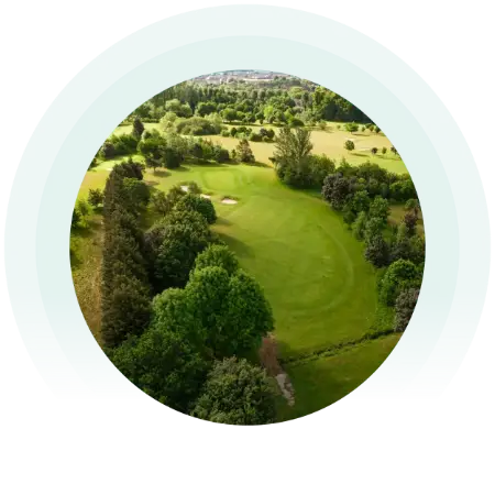 Aerial photograph of the Cheshunt Park Golf Course