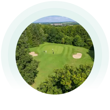 Aerial photograph of the Cheshunt Park Golf Course