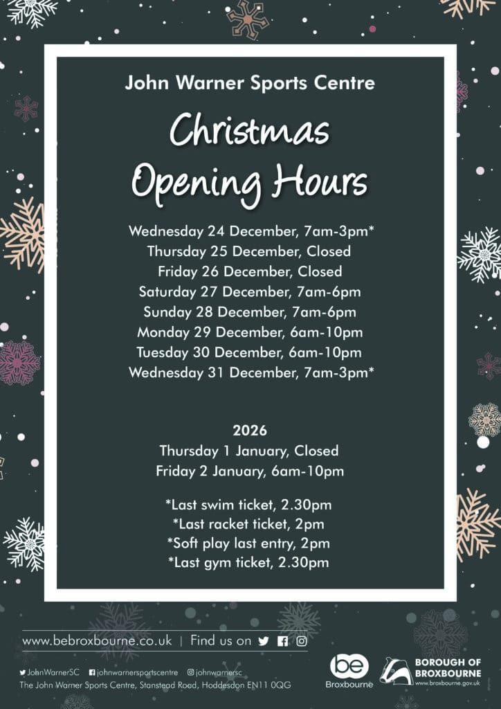 251141 JWSC Xmas Opening hours